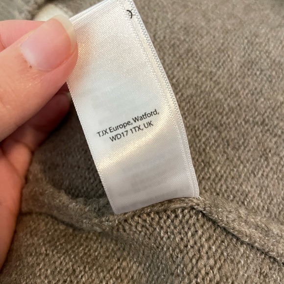 C&C California Wool Blend Color Block Funnel Neck Sweater L - Picture 14 of 14